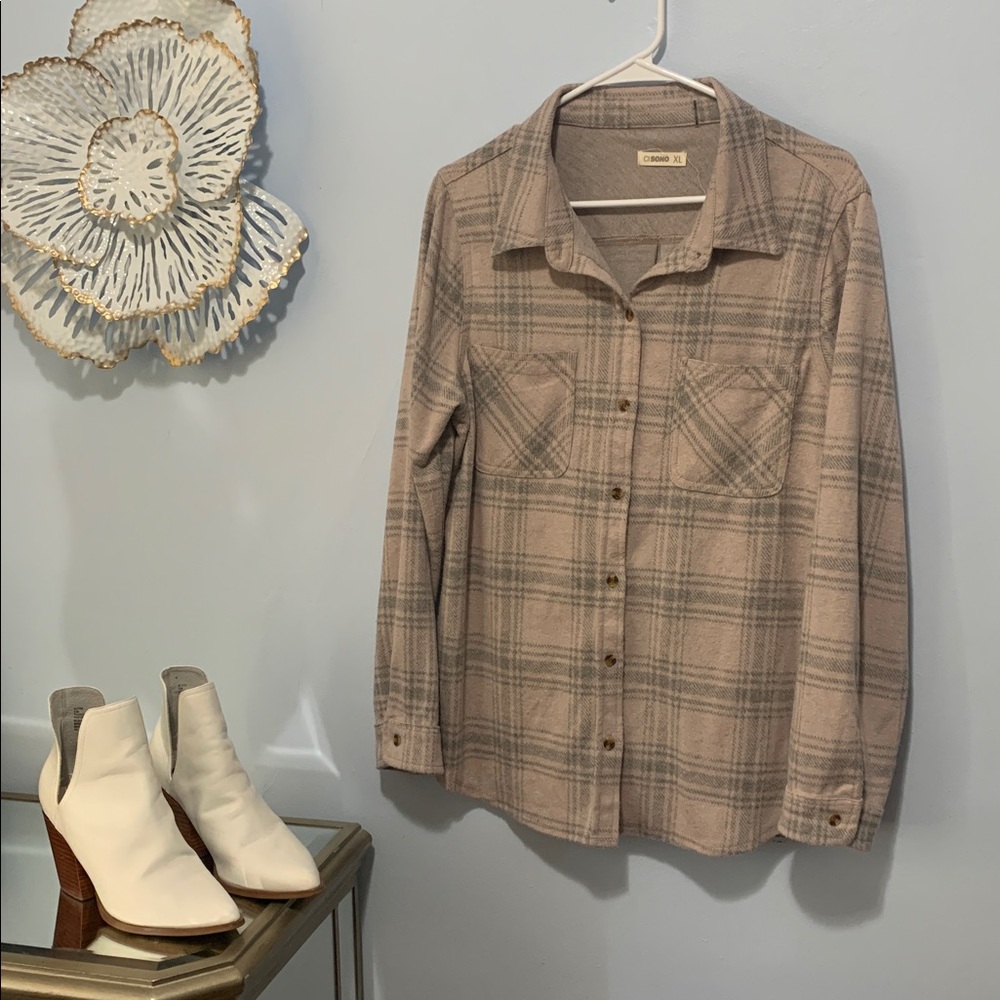 CISONO extra large button down shirt super soft